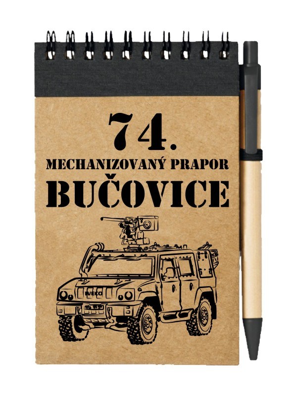 Poznámkový blok 74. mechanizovaný prapor IVECO