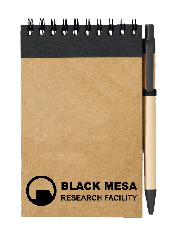 Poznámkový blok Black Mesa Research Facility Line