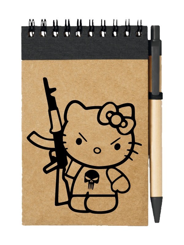 Poznámkový blok Hello Kitty Punisher Kalashnikov