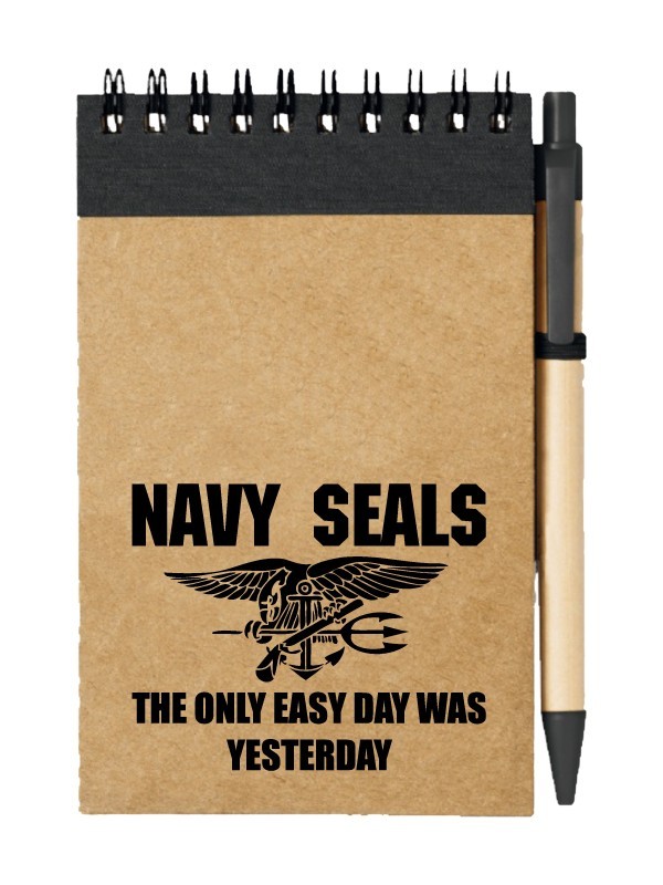 Poznámkový blok United States NAVY SEALS The Only Easy Day Was Yesterday