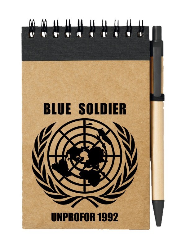 Poznámkový blok UNPROFOR - BLUE SOLDIER 1992