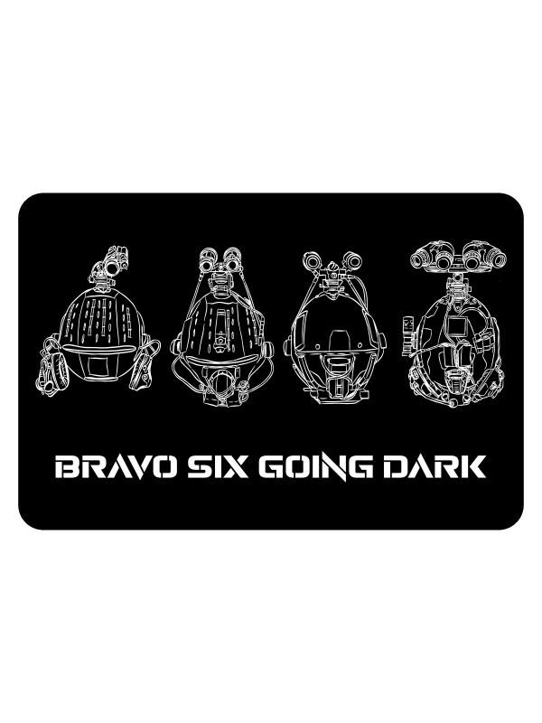 Samolepka BRAVO SIX - going dark