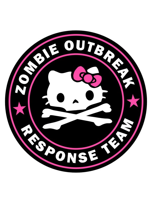 Samolepka Zombie Outbreak Response Team Hello Zombie