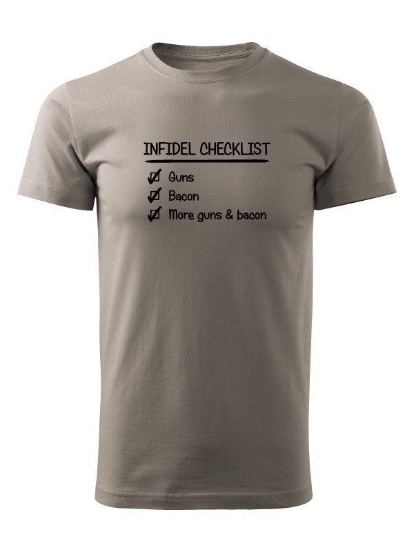 Tričko INFIDEL CHECKLIST