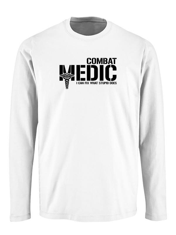 Tričko s dlouhým rukávem Combat Medic - I can fix