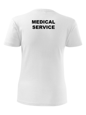 AKCE Dámské tričko CZECH ARMY MEDICAL SERVICE - bílé, XL