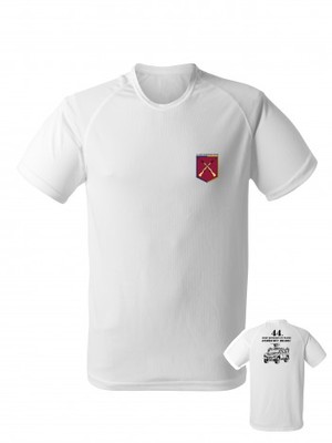 AKCE Funkční tričko 44. lehký motorizovaný prapor IVECO - bílé, M