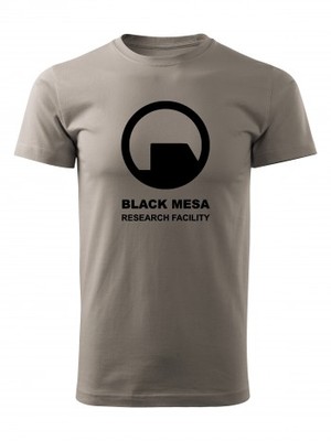 AKCE Tričko Black Mesa Research Facility - světle šedé, M
