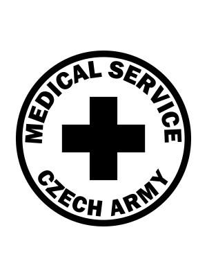 AKCE Tričko CZECH ARMY MEDICAL SERVICE - bílé, S