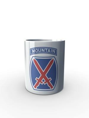 Bílý hrnek 10th mountain division