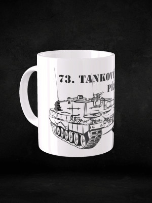 Bílý hrnek 73. tankový prapor - LEOPARD 2A4