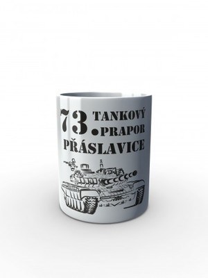 Bílý hrnek 73. tankový prapor - T-72M4 CZ