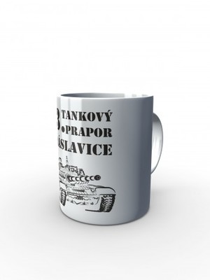 Bílý hrnek 73. tankový prapor - T-72M4 CZ