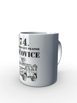 Bílý hrnek 74. mechanizovaný prapor IVECO
