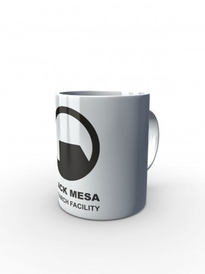 Bílý hrnek Black Mesa Research Facility