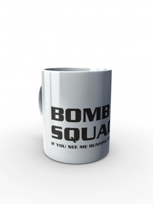 Bílý hrnek BOMB SQUAD