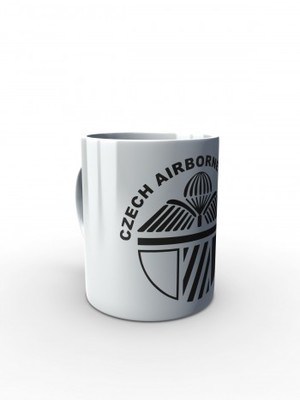 Bílý hrnek CAF 43rd Airborne Battalion