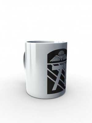 Bílý hrnek CAF Legacy of 71st Airborne Battalion