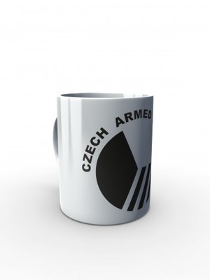 Bílý hrnek Czech Armed Forces