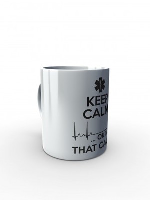 Bílý hrnek EMT KEEP CALM