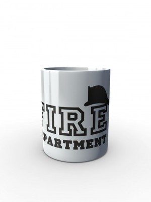 Bílý hrnek FIRE Department