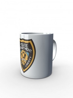 Bílý hrnek GTA Police Department City of Liberty