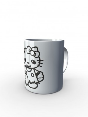 Bílý hrnek Hello Kitty Zombie