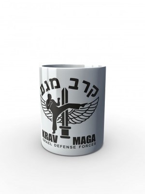 Bílý hrnek IDF Krav Maga