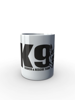 Bílý hrnek K9 Search and Rescue team
