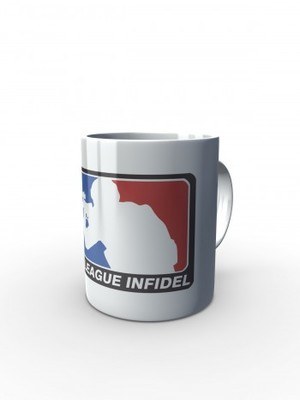 Bílý hrnek Major League Infidel