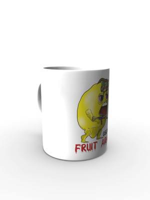 Bílý hrnek Oscar - Fruit army