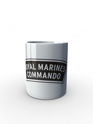 Bílý hrnek ROYAL MARINES COMMANDO