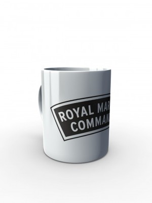 Bílý hrnek ROYAL MARINES COMMANDO