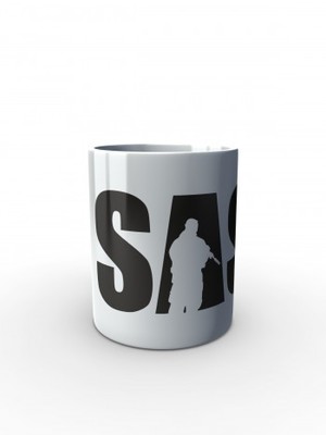 Bílý hrnek SAS Rifleman