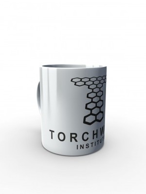 Bílý hrnek Torchwood