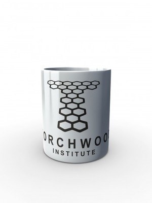 Bílý hrnek Torchwood