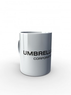 Bílý hrnek Umbrella Corporation Line