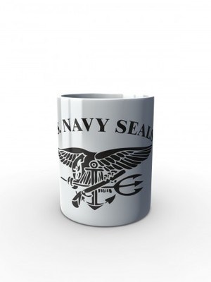 Bílý hrnek United States NAVY SEALS SIMPLE