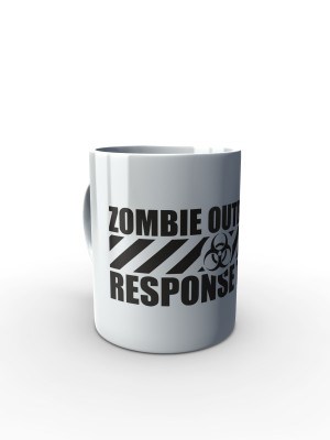Bílý hrnek Zombie Outbreak Response Team