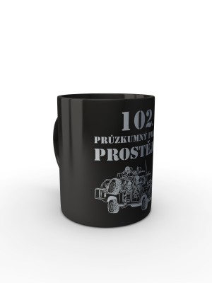 Černý hrnek 102. průzkumný prapor - LRD-130 Kajman
