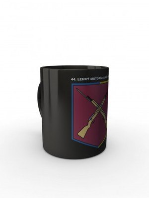 Černý hrnek 44. lehký motorizovaný prapor