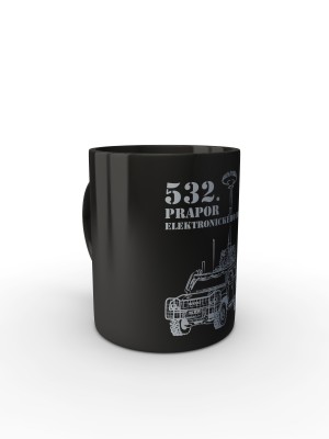 Černý hrnek 532. prapor elektronického boje - IVECO