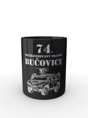 Černý hrnek 74. mechanizovaný prapor IVECO