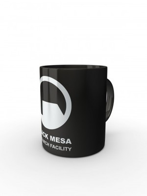 Černý hrnek Black Mesa Research Facility