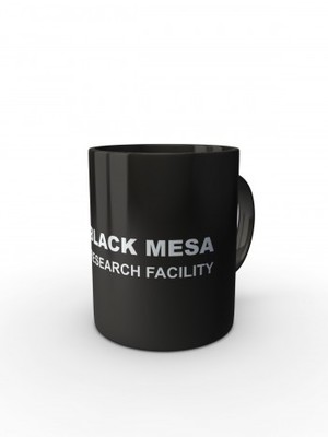 Černý hrnek Black Mesa Research Facility Line