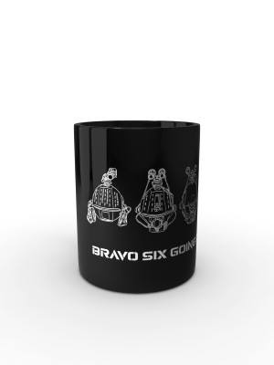 Černý hrnek BRAVO SIX - going dark