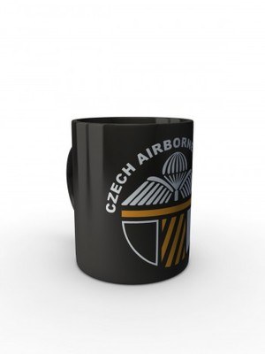 Černý hrnek CAF 43rd Airborne Battalion