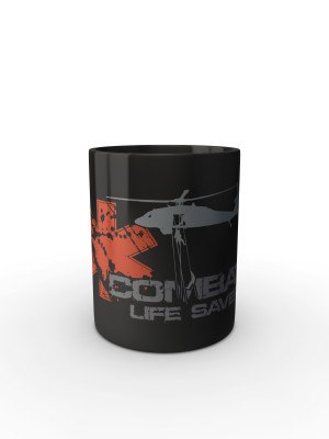 Černý hrnek COMBAT LIFESAVER (CLS)