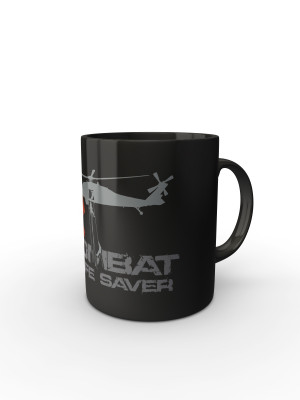Černý hrnek COMBAT LIFESAVER (CLS)