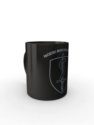 Černý hrnek FACULTAS MEDICINAE MILITARIS
